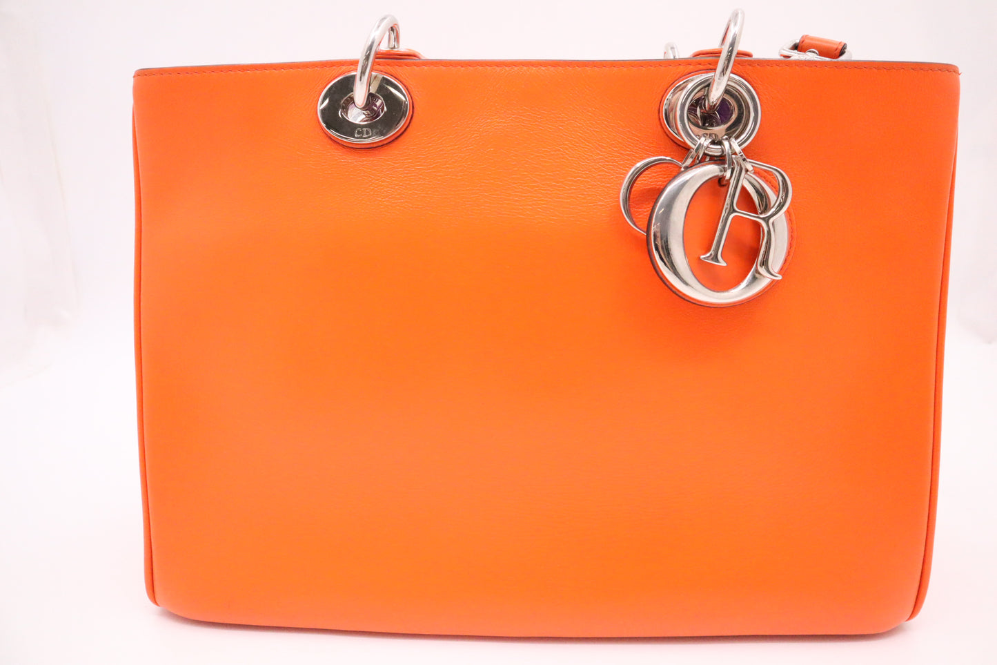 Dior Diorissimo 2way Bag in Orange Leather