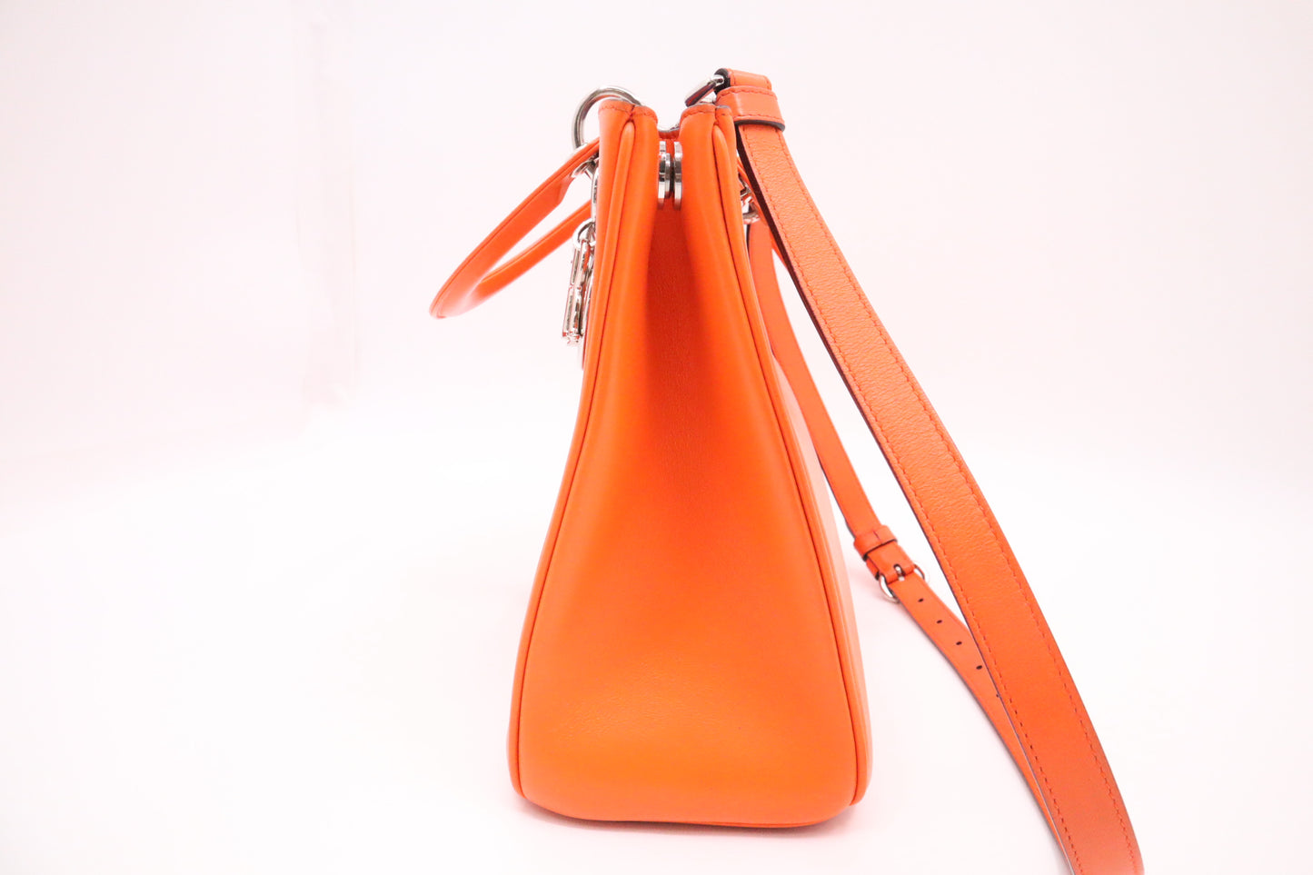 Dior Diorissimo 2way Bag in Orange Leather