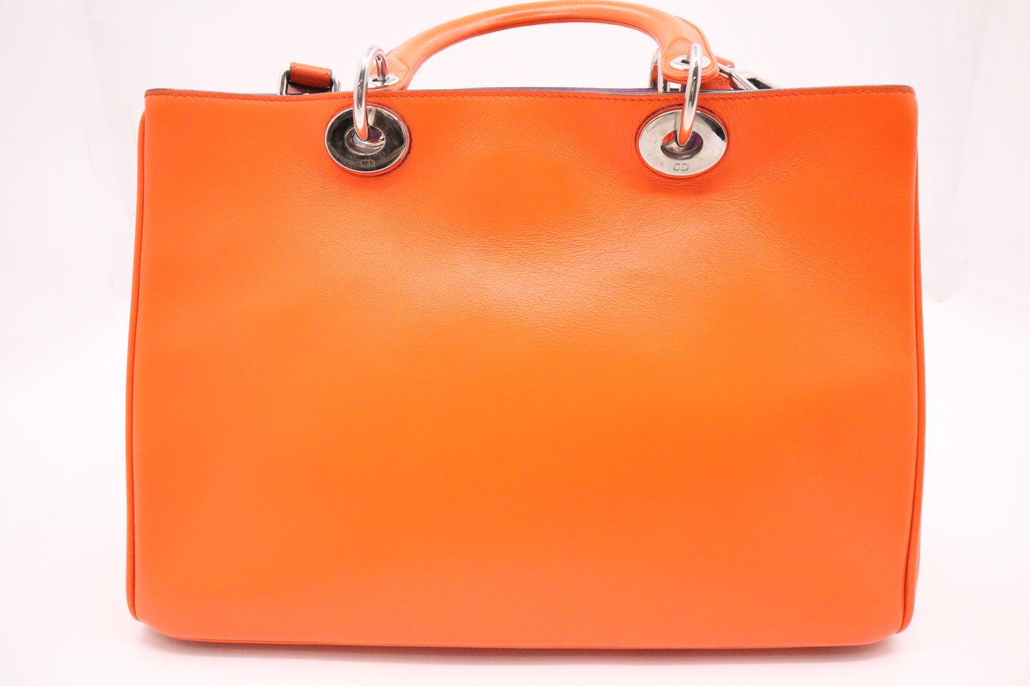 Dior Diorissimo 2way Bag in Orange Leather