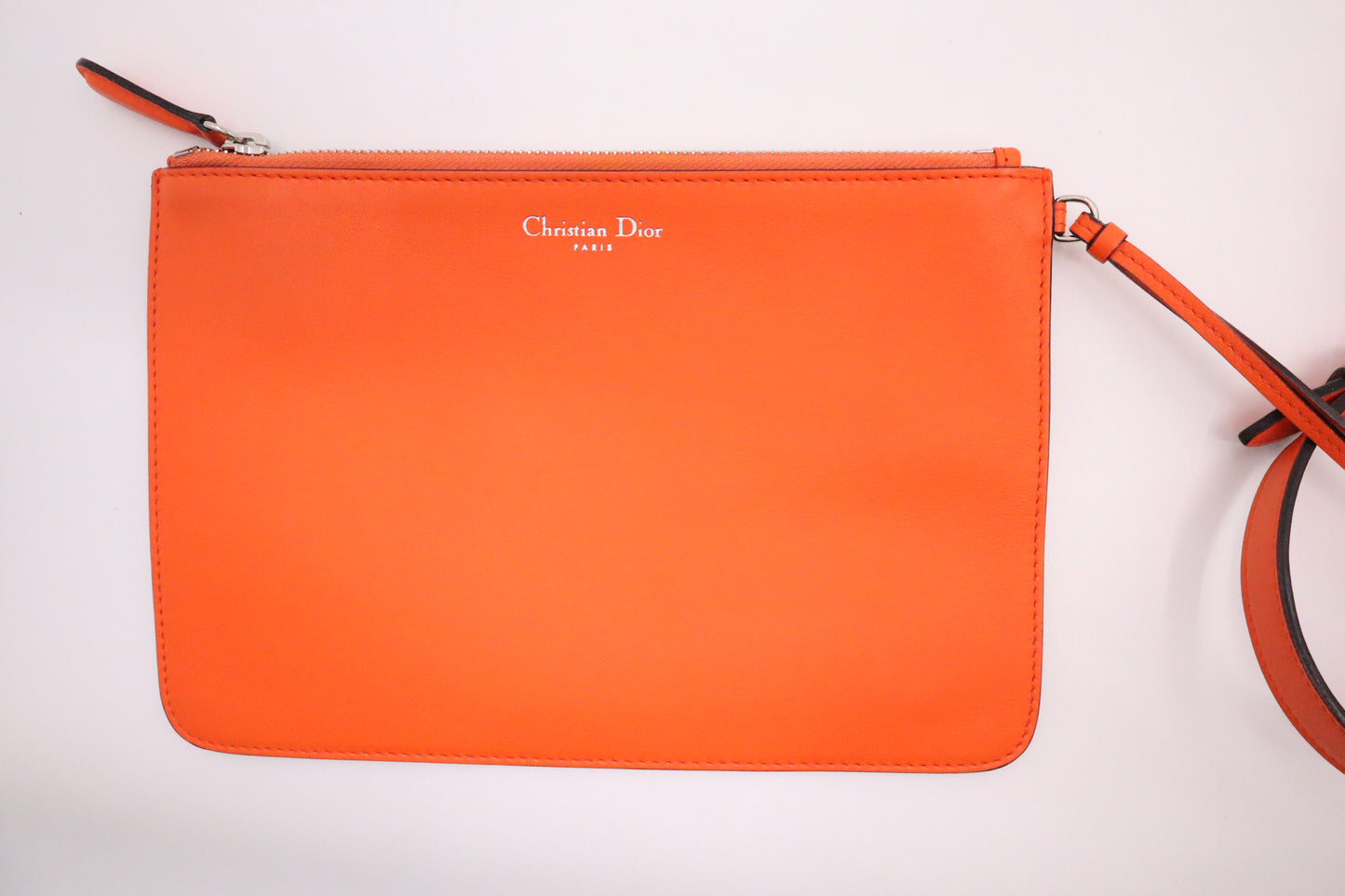 Dior Diorissimo 2way Bag in Orange Leather