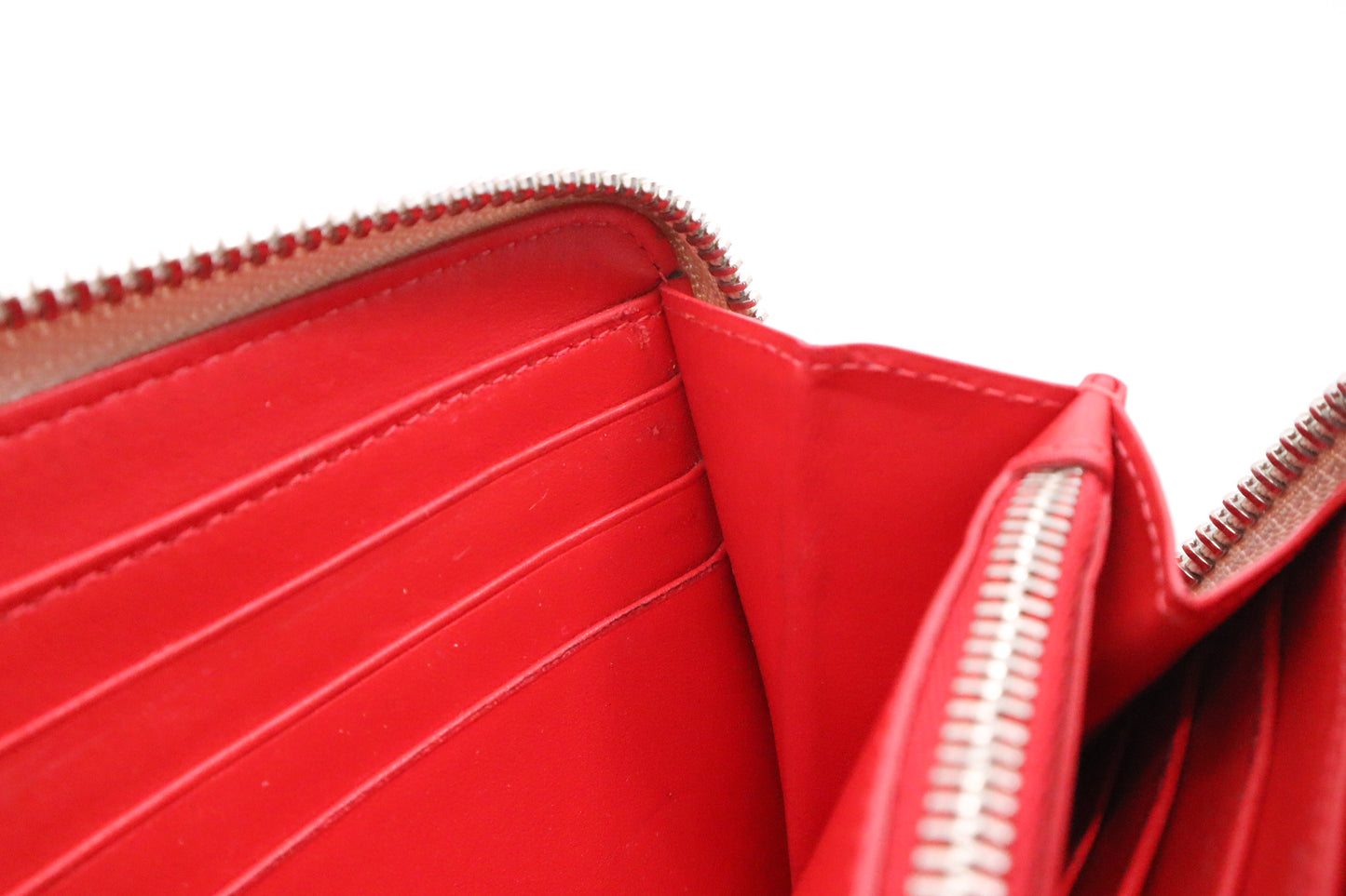 Louboutin Long Zippy Wallet in Spiky Pink Leather