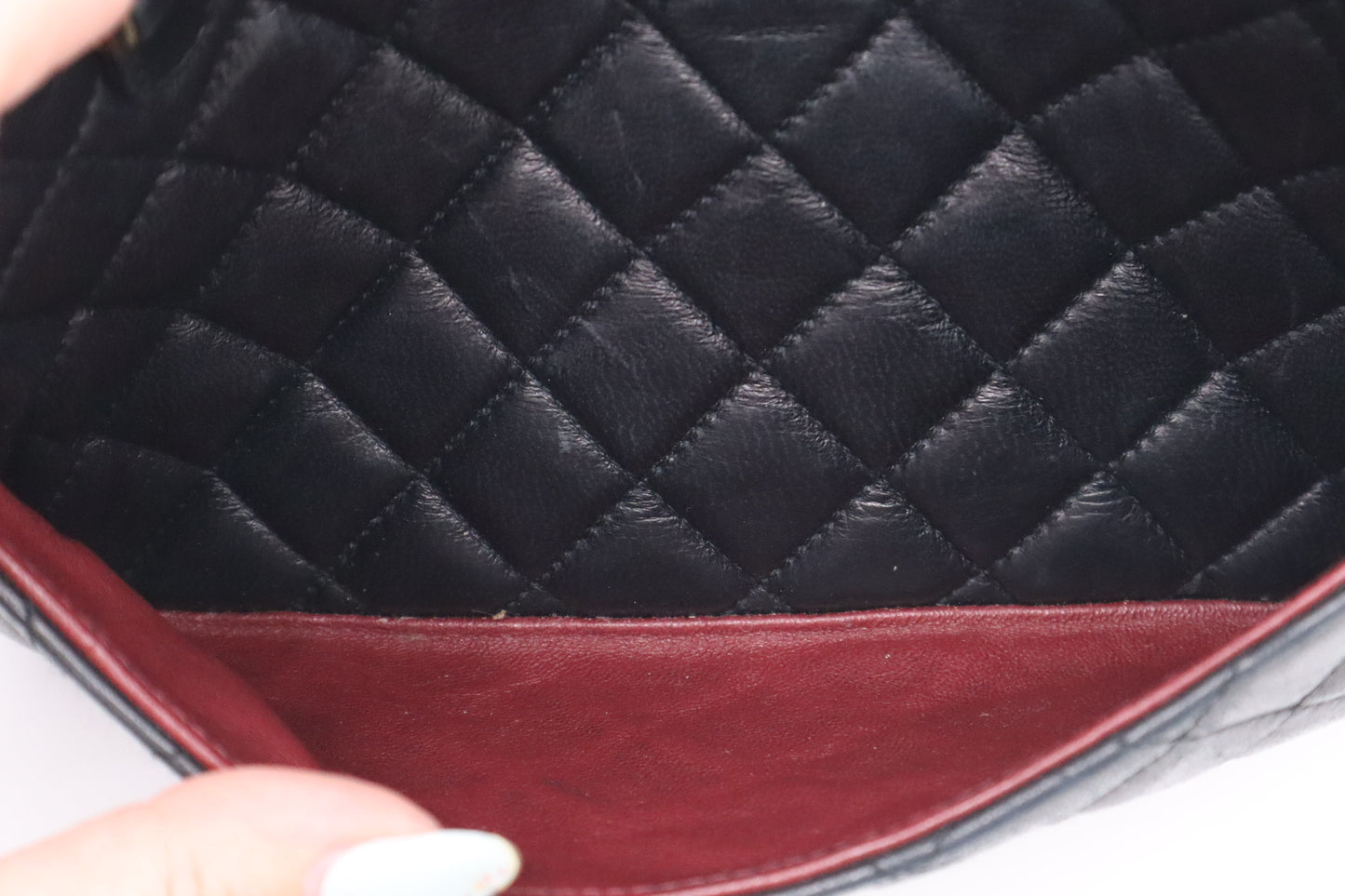 Chanel Camera Bag in Black Mattelassé Leather
