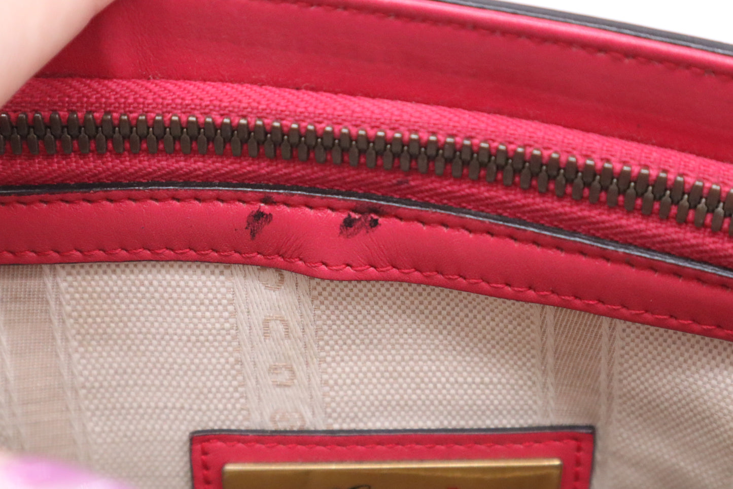 Gucci Horsebit Handbag in Pink Patent Leather