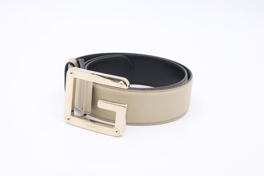 Gucci Belt in Beige Leather