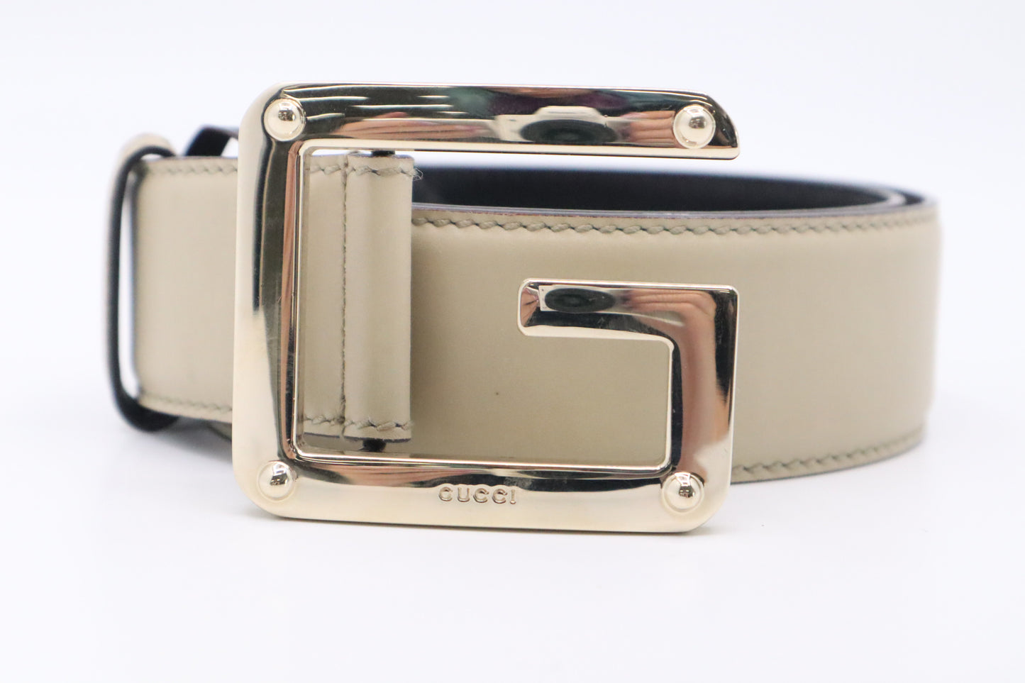 Gucci Belt in Beige Leather