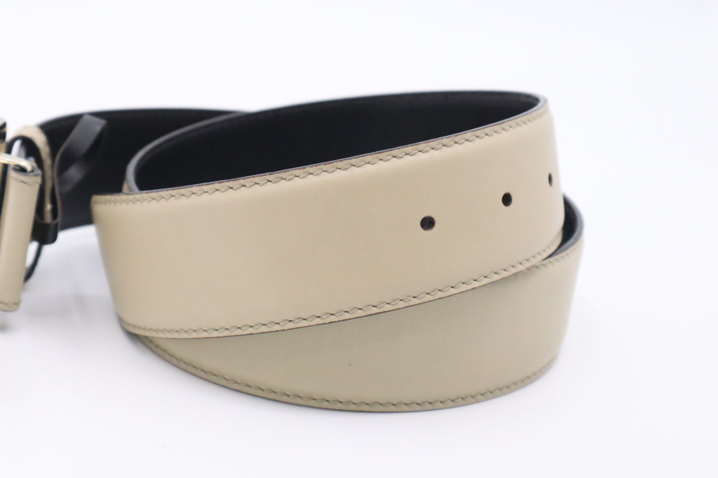 Gucci Belt in Beige Leather