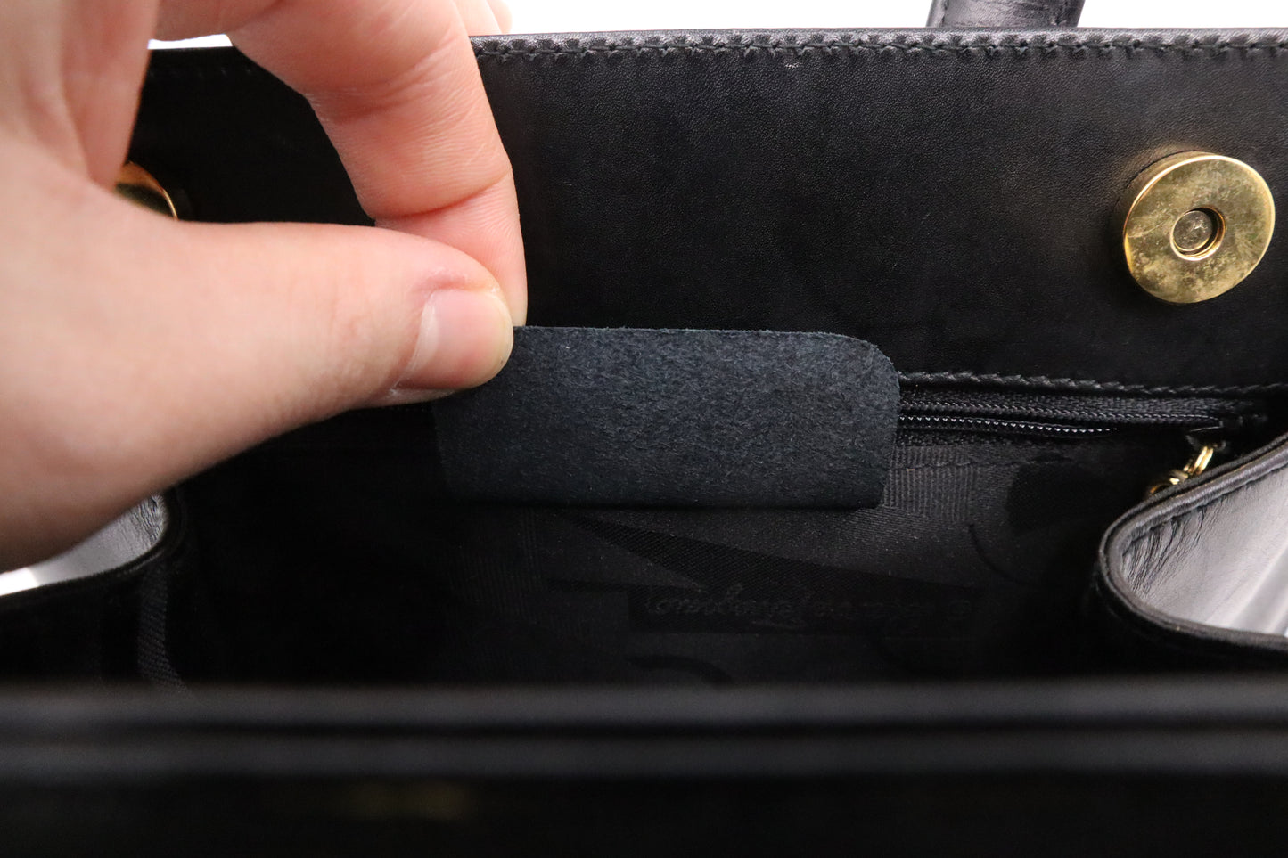 Ferragamo Handbag in Black Leather