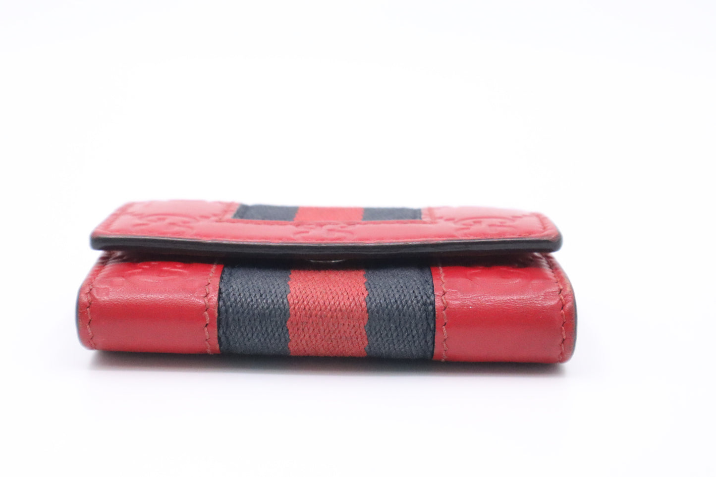 Gucci Key Case in Red Guccissima Leather