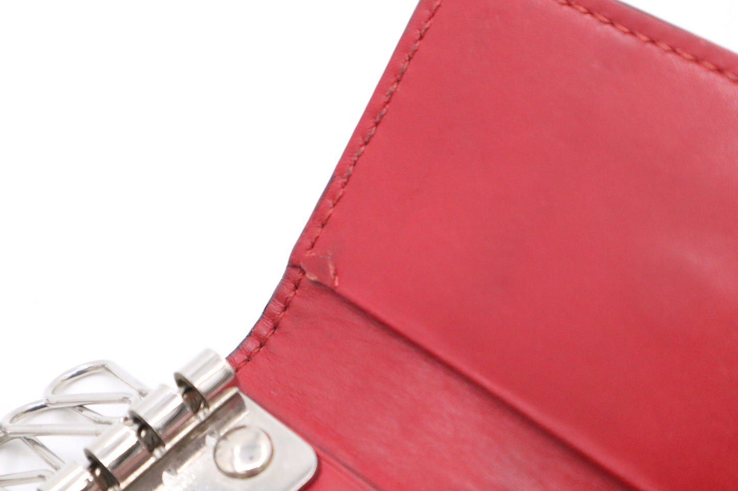 Gucci Key Case in Red Guccissima Leather