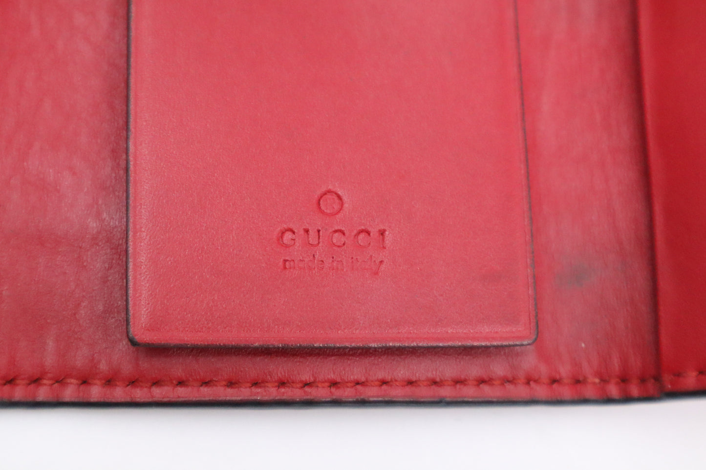 Gucci Key Case in Red Guccissima Leather