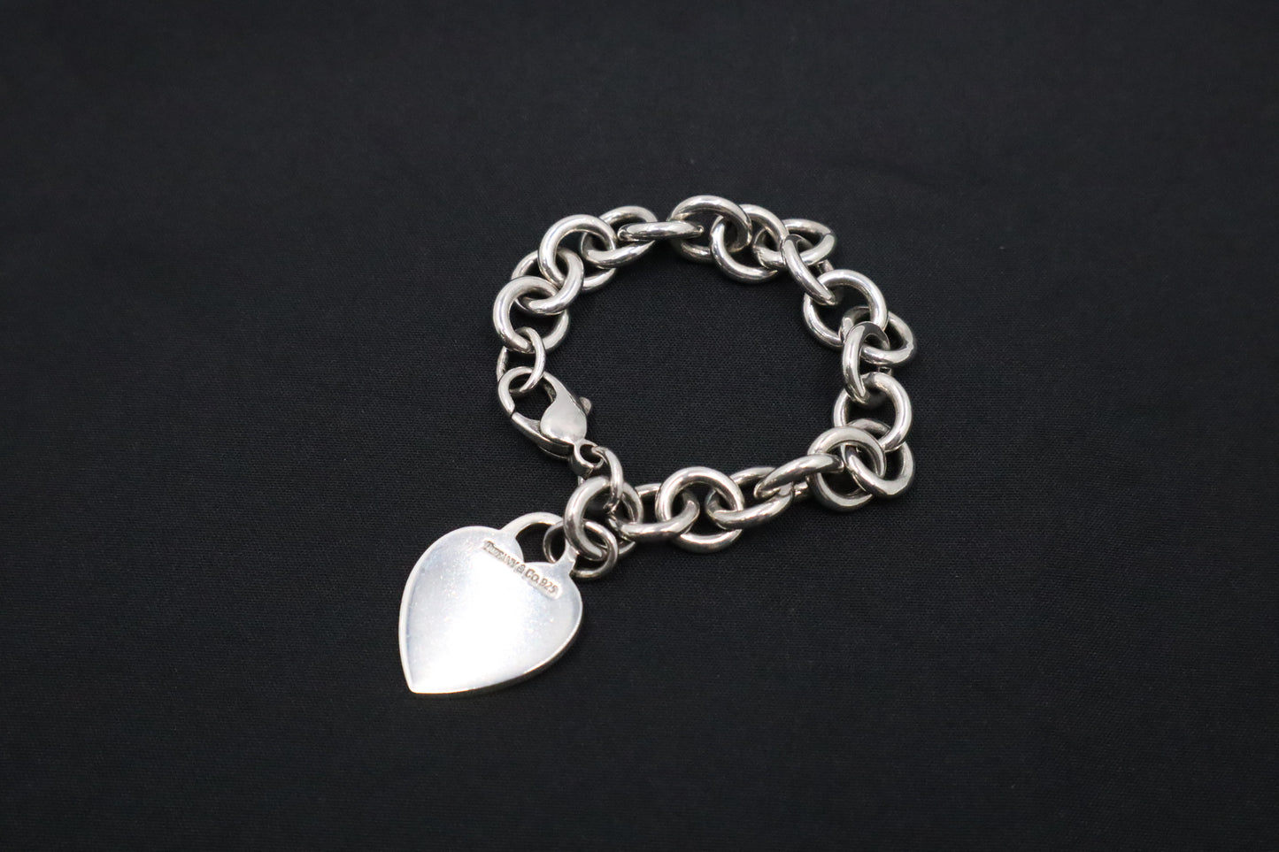 Tiffany&Co. Heart Tag Blank Bracelet in Sterling Silver