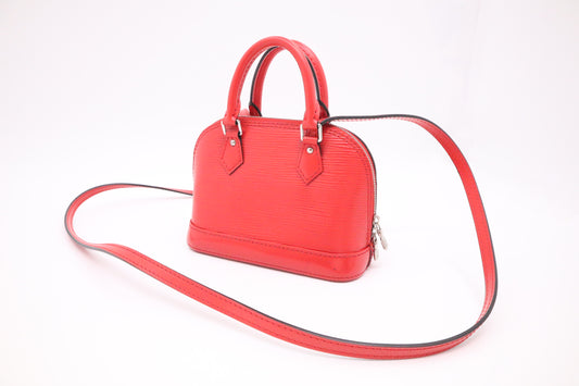 Louis Vuitton Nano Alma BB in Red Epi Leather