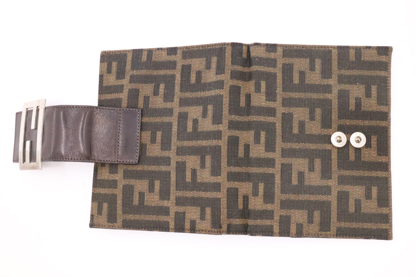 Fendi Small Agenda in Zucca Canvas