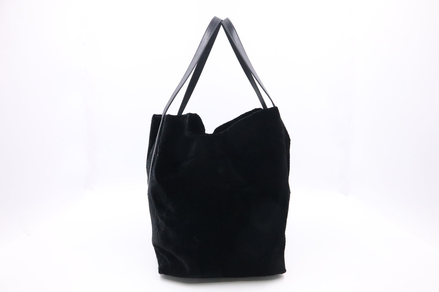 Jimmy Choo Pimlico Tote Bag in Black Velour Leather