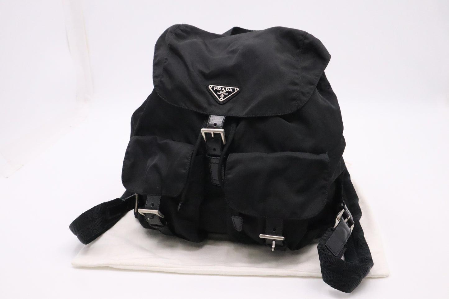 Prada Medium Backpack in Black Nylon