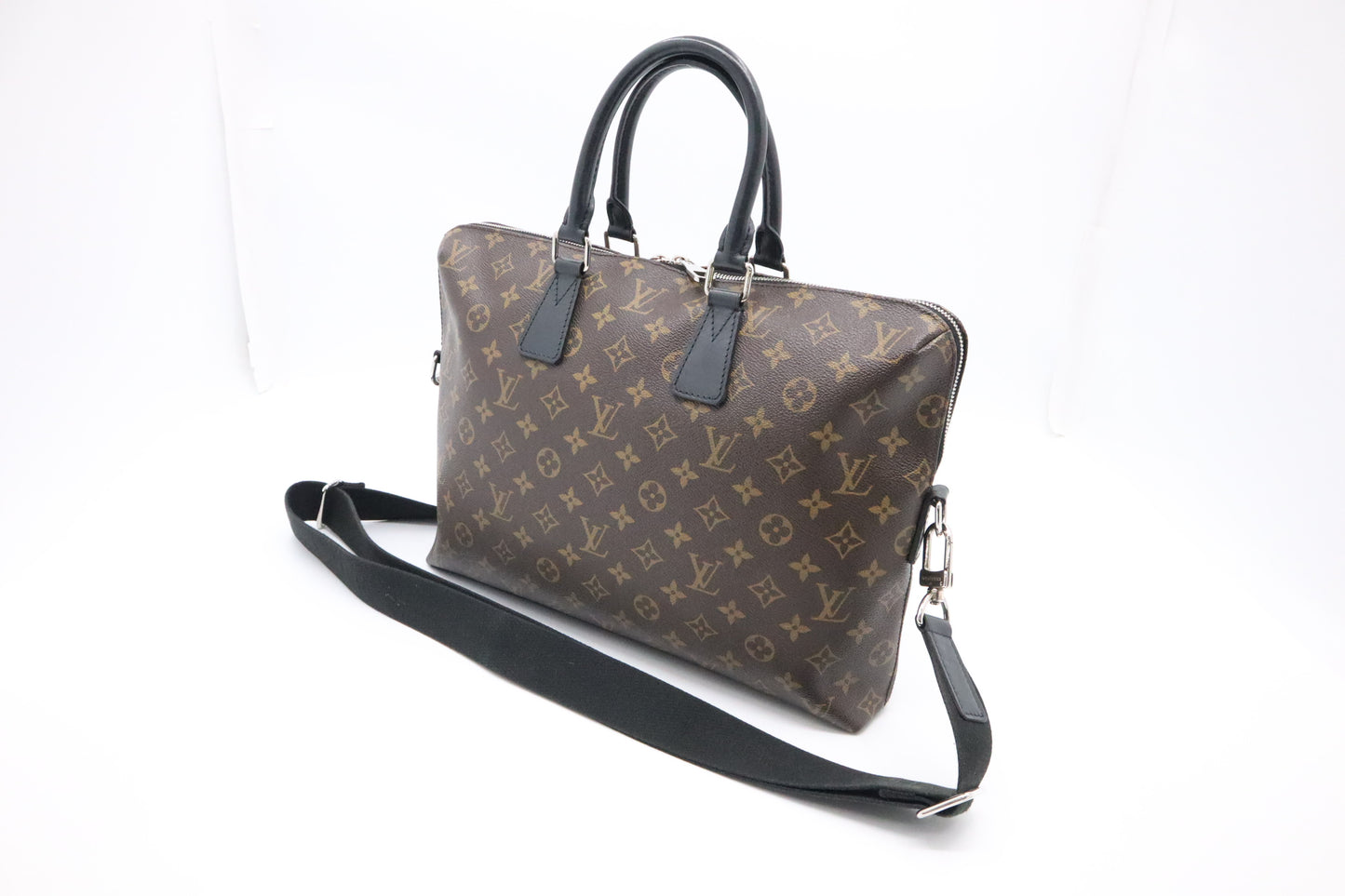 Louis Vuitton Macassar Porte Documents Jules Bag in Monogram Canvas