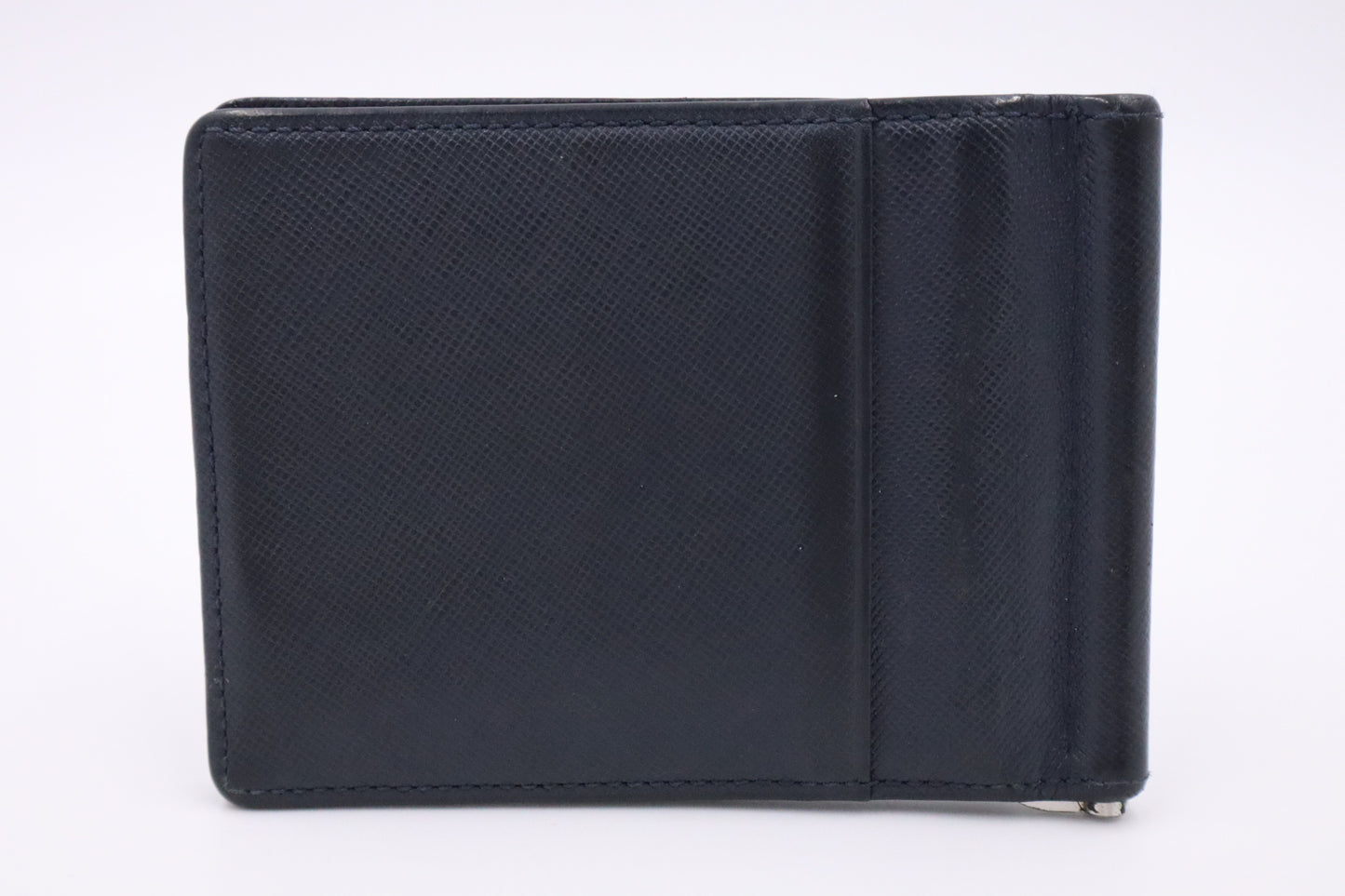 MCM Compact Wallet in Blue Leather