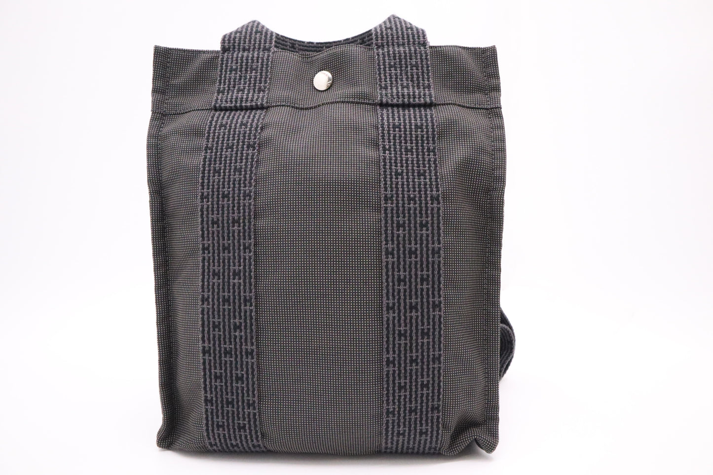 Hermes Herline Backpack in Grey Canvas