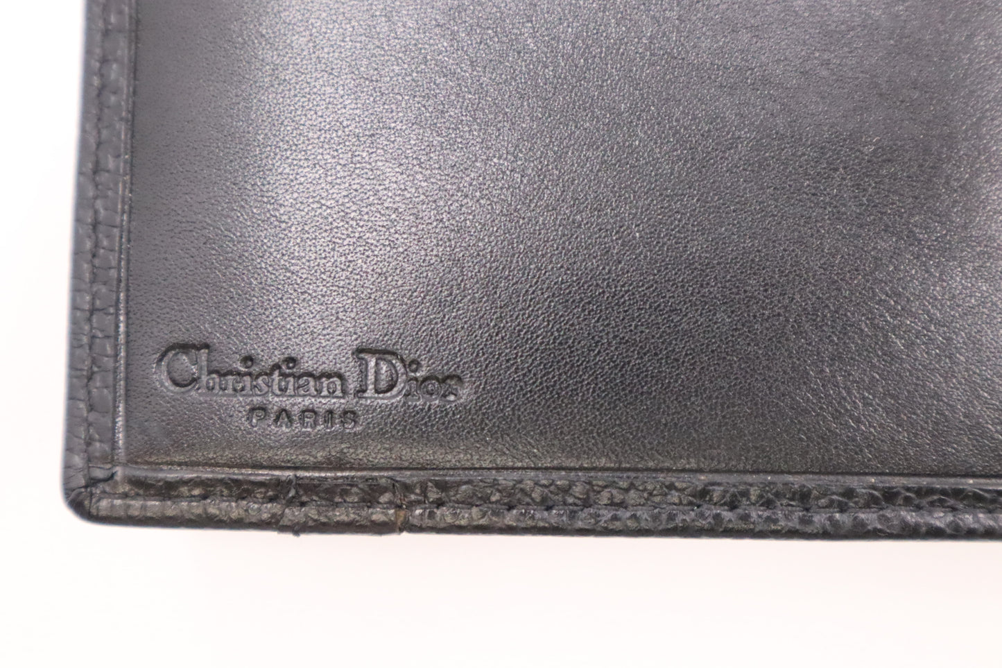 Dior Bifold Wallet in Black Leather