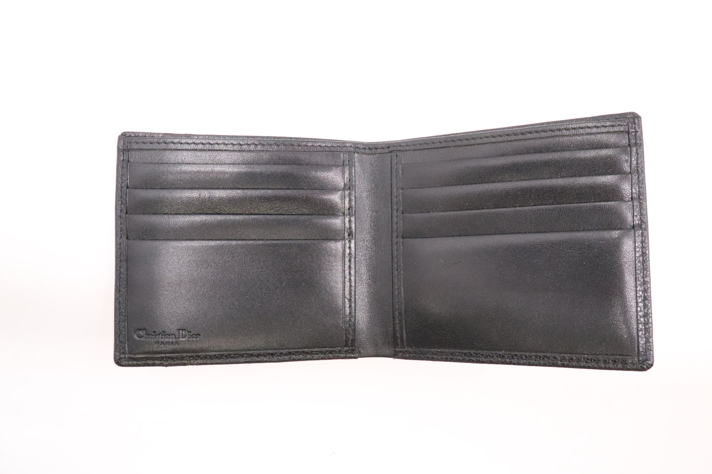 Dior Bifold Wallet in Black Leather