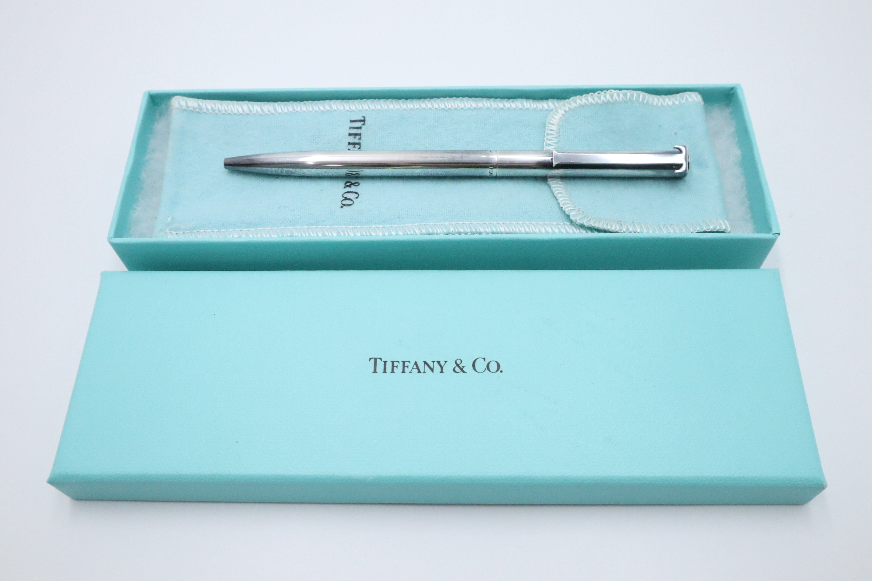 Vintage TIFFANY & CO. Sterling Silver 2024 T - clip pen