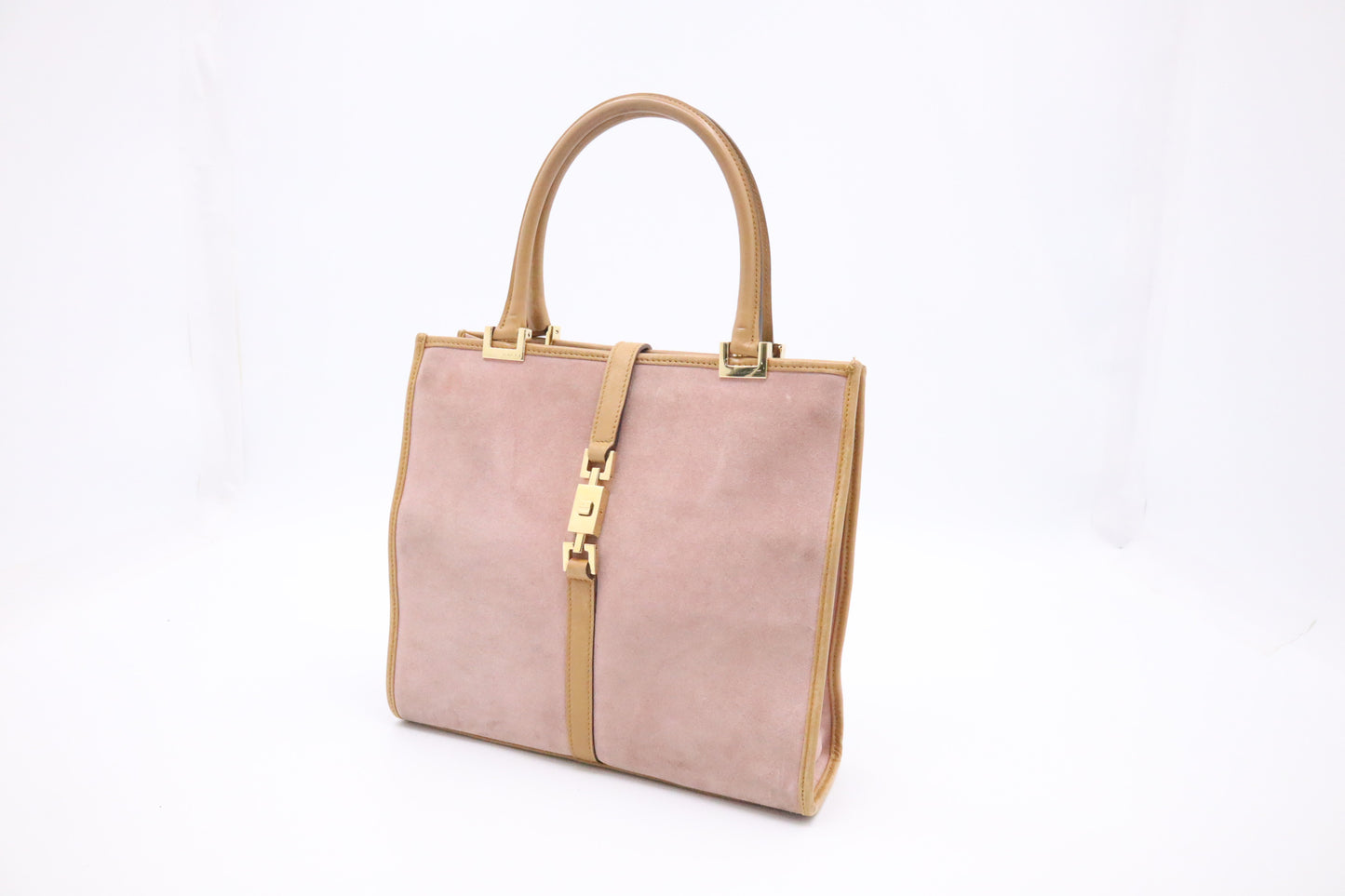 Gucci Jackie Handbag in Pink Suede