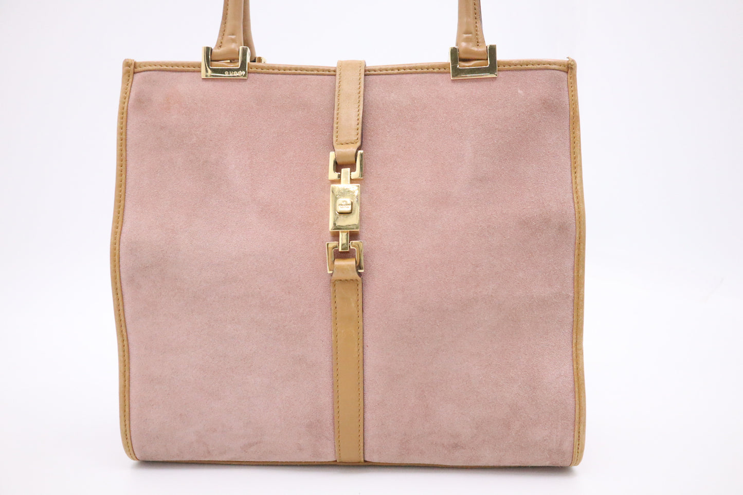 Gucci Jackie Handbag in Pink Suede