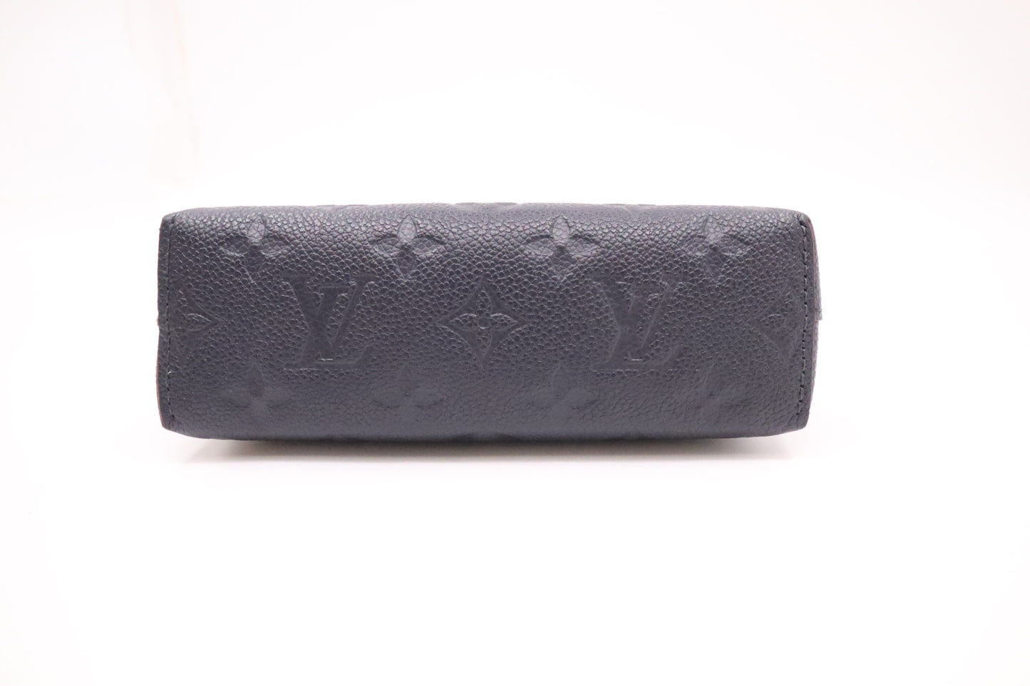 Louis Vuitton Pochette Cosmetiques in Navy Blue Empreinte Leather