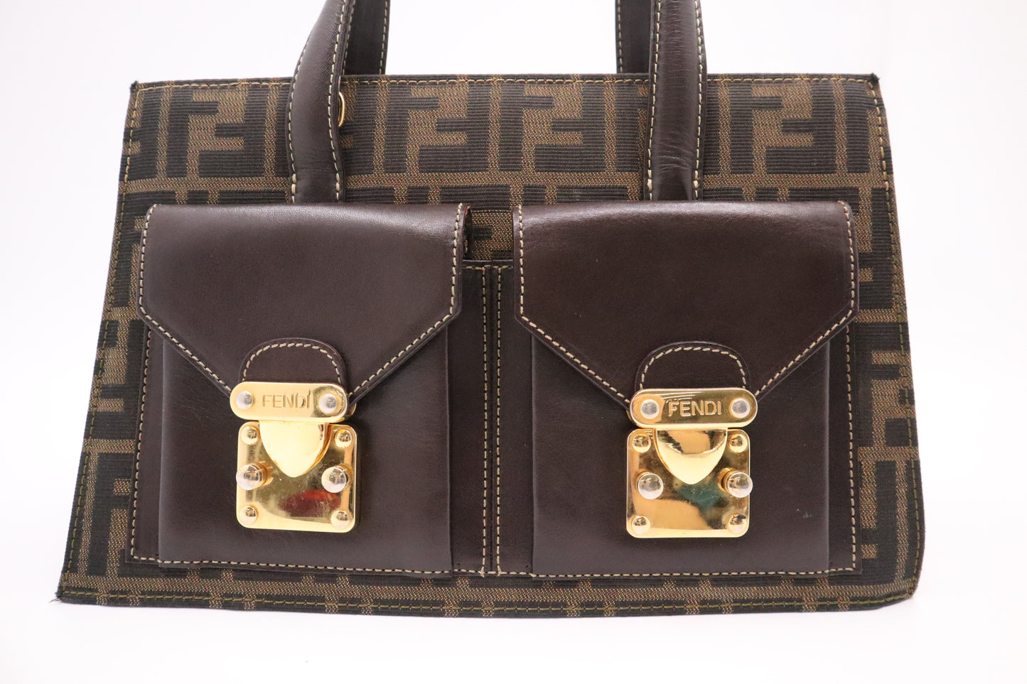 Fendi Handbag in Zucca Canvas