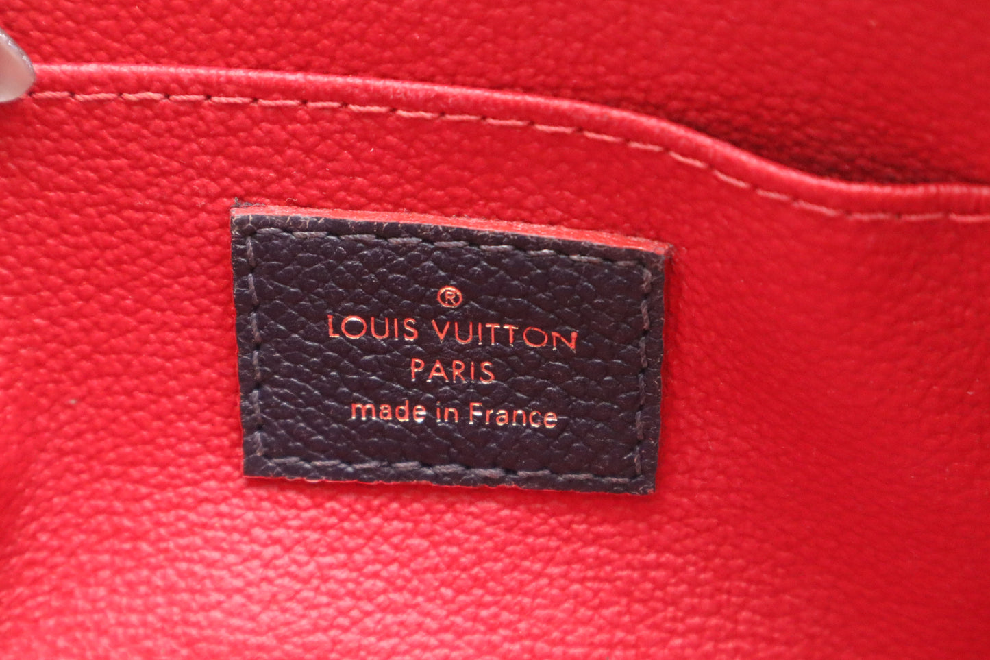 Louis Vuitton Pochette Cosmetiques in Navy Blue Empreinte Leather