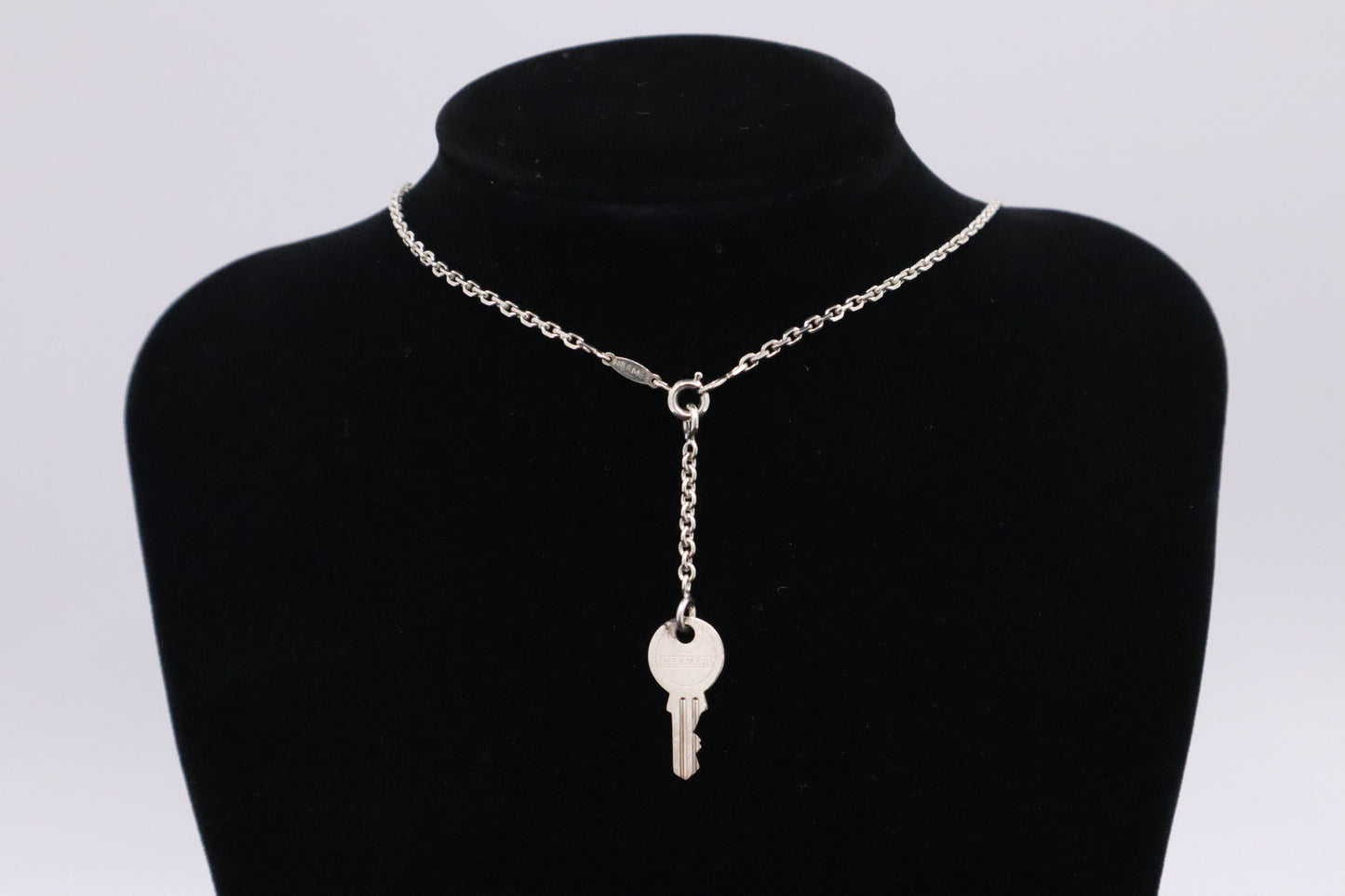 Hermes Key Necklace in Sterling Silver