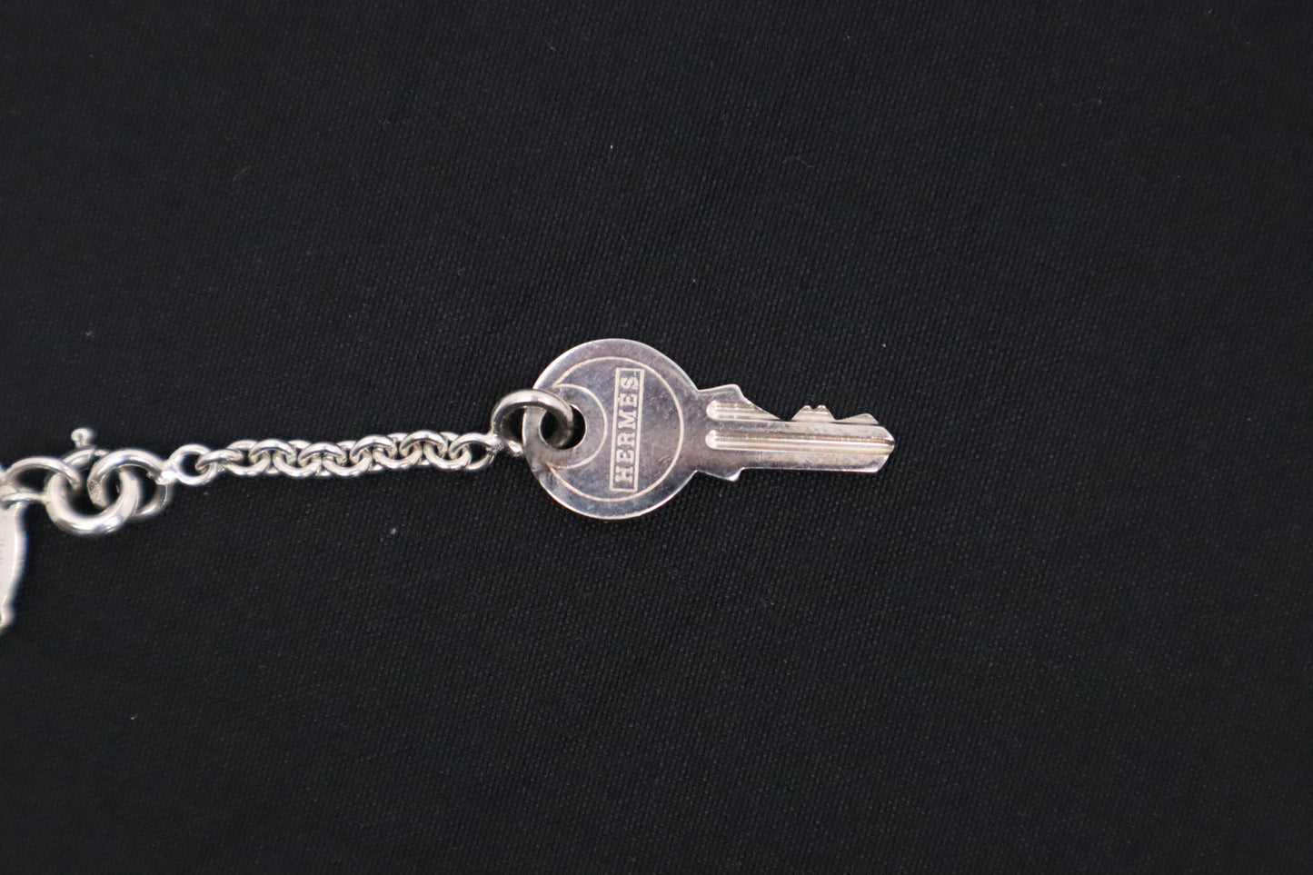 Hermes Key Necklace in Sterling Silver