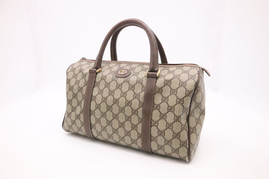 Gucci Boston Bag in GG Sherry Canvas