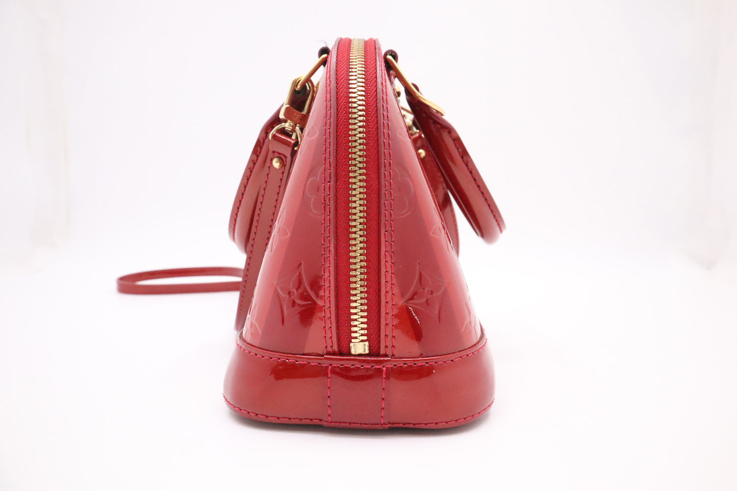 Louis Vuitton Alma BB in Rayures Vernis Leather