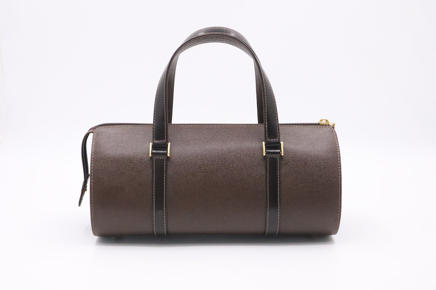 Burberry Barrel Bag in Brown Leather