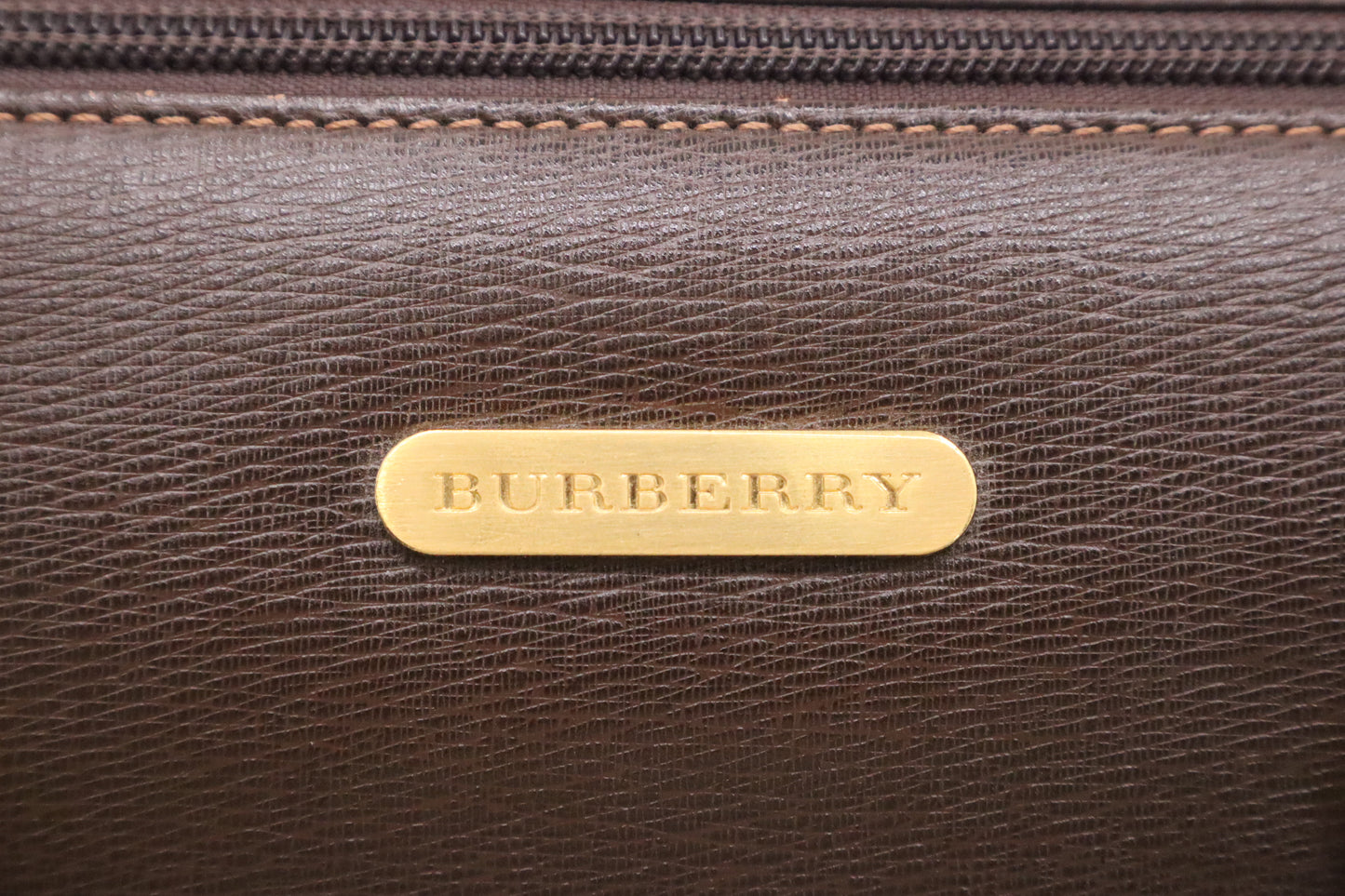 Burberry Barrel Bag in Brown Leather