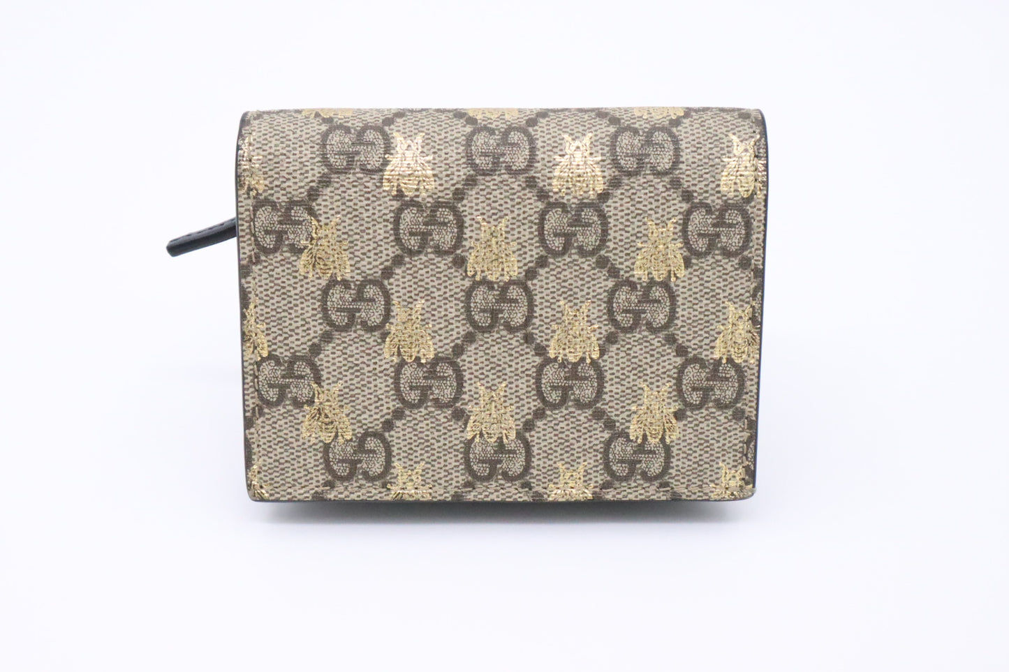 Gucci Bee Compact Wallet in GG Bee Canvas
