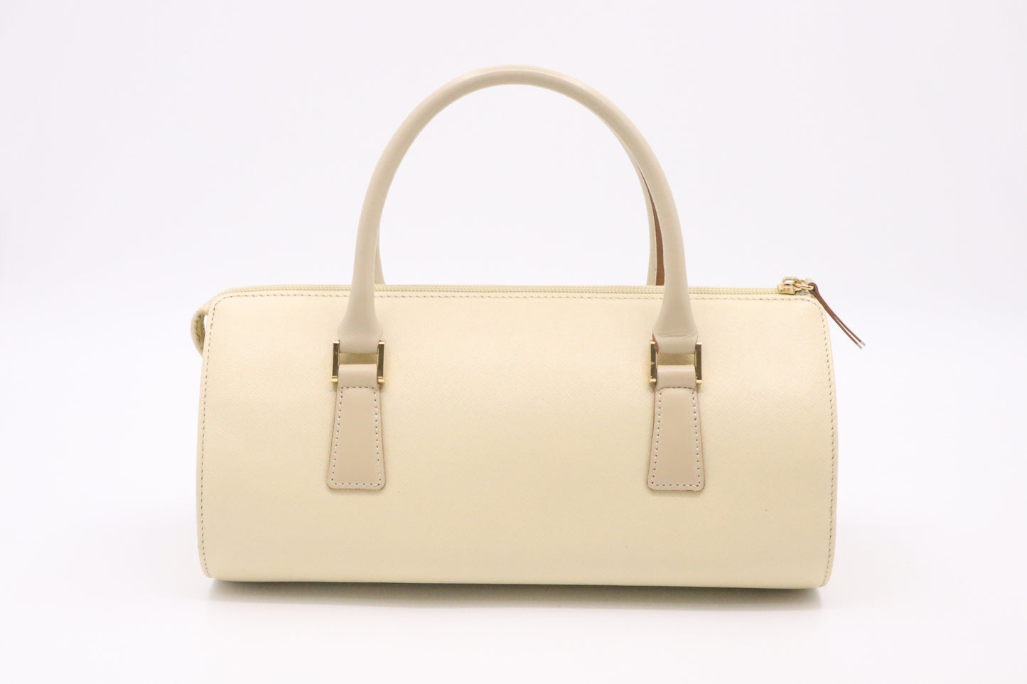 Burberry Burberry Round Handbag in Cream Leather