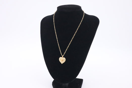 Celine Rhinestone Heart Necklace