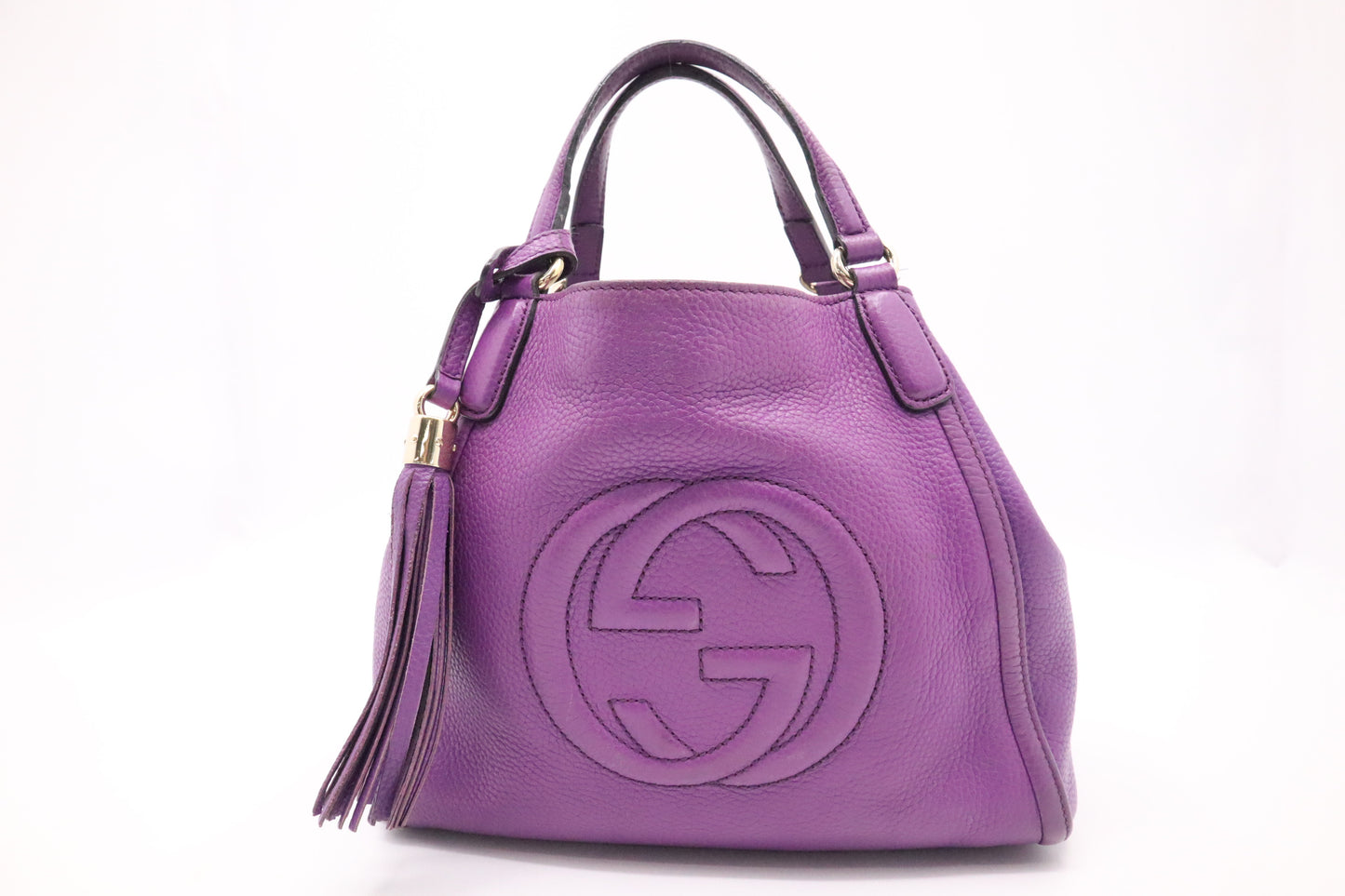 Gucci Soho Tote in Purple Leather