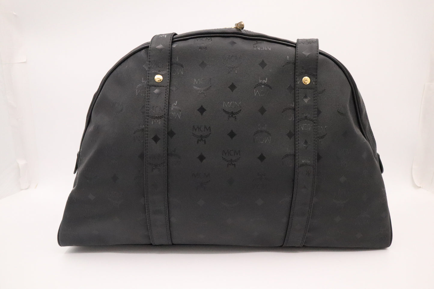 MCM Shoulder Bag in Black Visetos Nylon