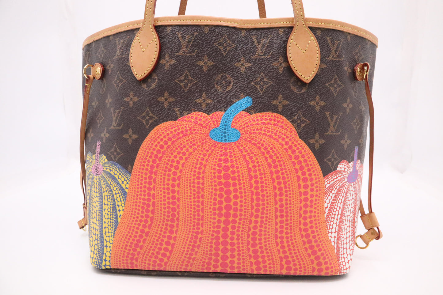 Louis Vuitton x Yayoi Kusama Neverfull MM in Pumpkin Monogram Canvas