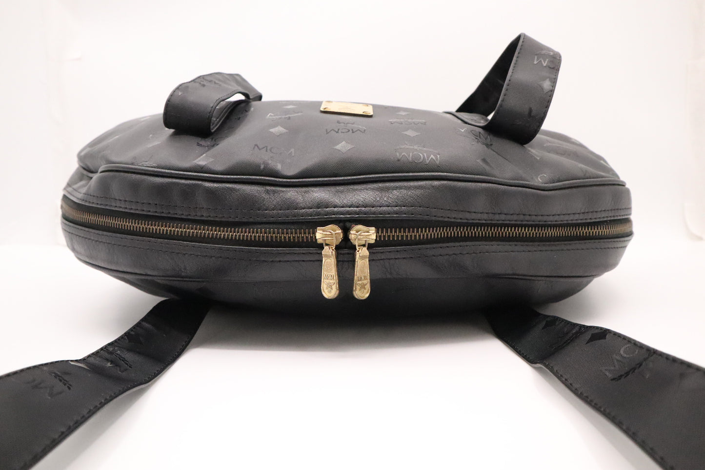 MCM Shoulder Bag in Black Visetos Nylon