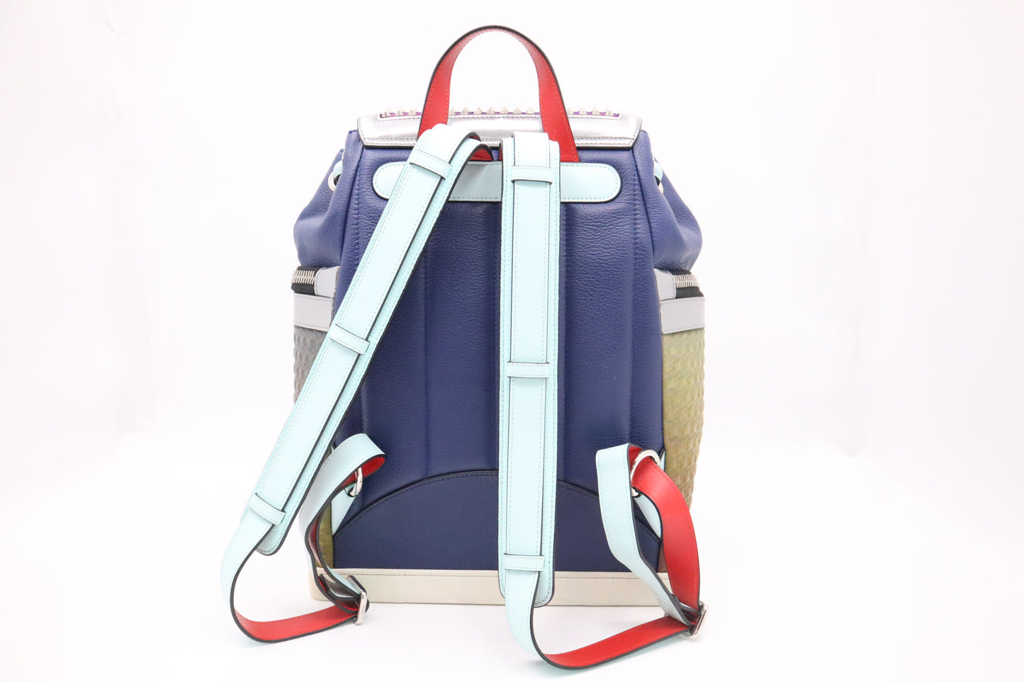 Louboutin Backpack in Blue Leather