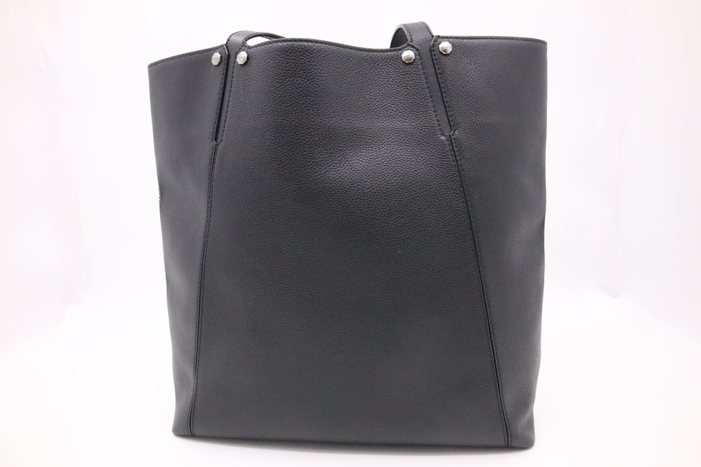 Bvlgari Tote Bag in Black Leather