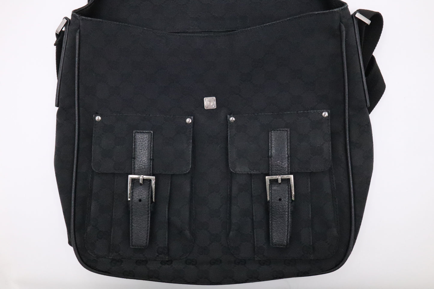 Gucci Messenger Bag in Black GG Canvas