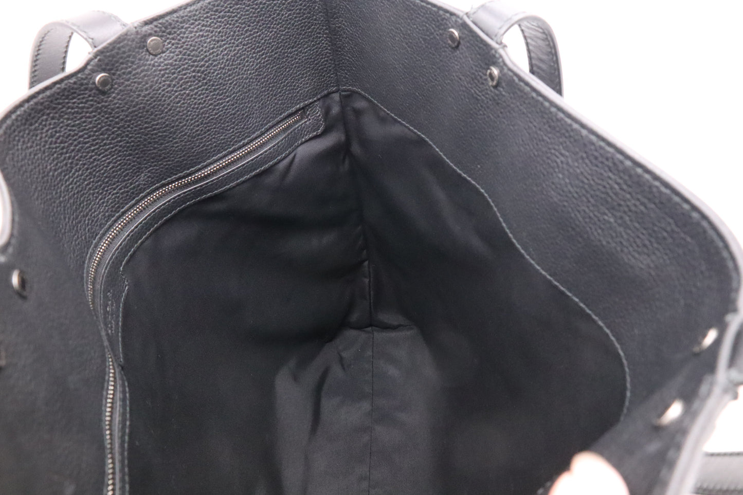 Bvlgari Tote Bag in Black Leather