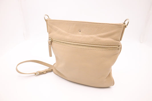 Kate Spade Cobble Hill Ellen Crossbody in Beige Leather