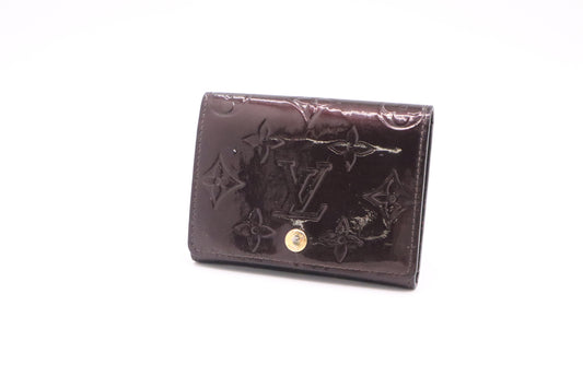 Louis Vuitton Coin Case in Amarante Vernis Leather