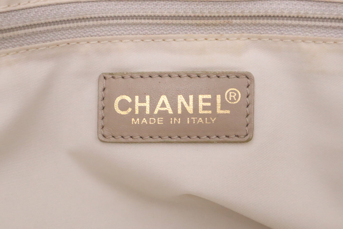 Chanel New Travel Line Tote in Beige Canvas